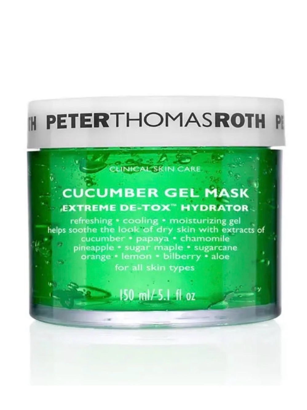 Peter Thomas Roth Cucumber Gel Mask, Extreme De-Tox Hydrator 150ml